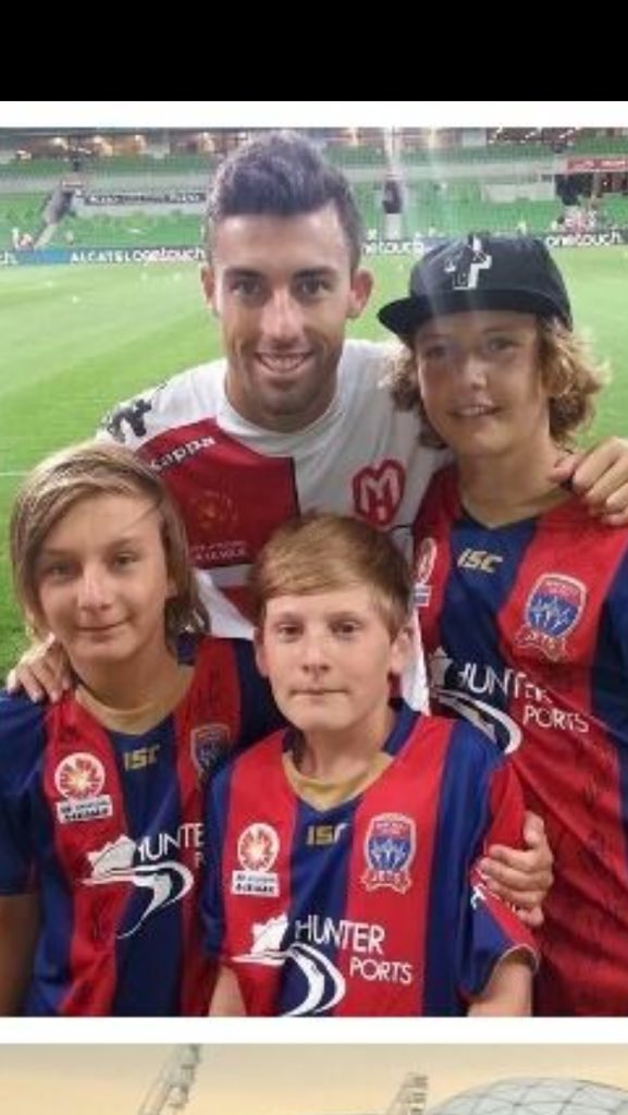 JyeHancock11's tweet photo. Good luck tonight Jase, let's get them 3 points and go top of the table @JHoff28 @NewcastleJetsFC https://t.co/JTDzsJsI5U