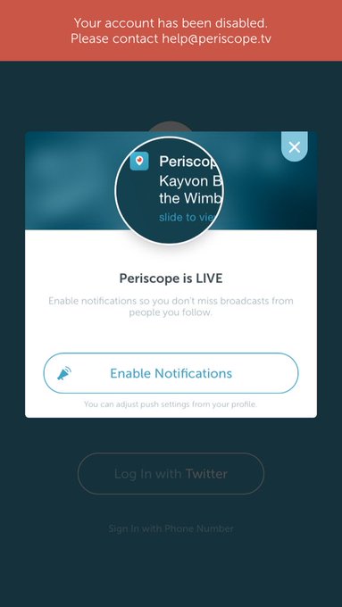 I broke Periscope. RT @kawiiiiiii: @undeux you broke Periscope. https://t.co/j99mPq11P8 https://t.co