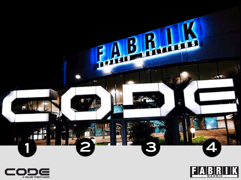 fabrikdiscoteca's tweet photo. Elige número &amp; gana la doble gratis para #Code !!
Ejemplo: El 1. https://t.co/Ld8lNlgmcO