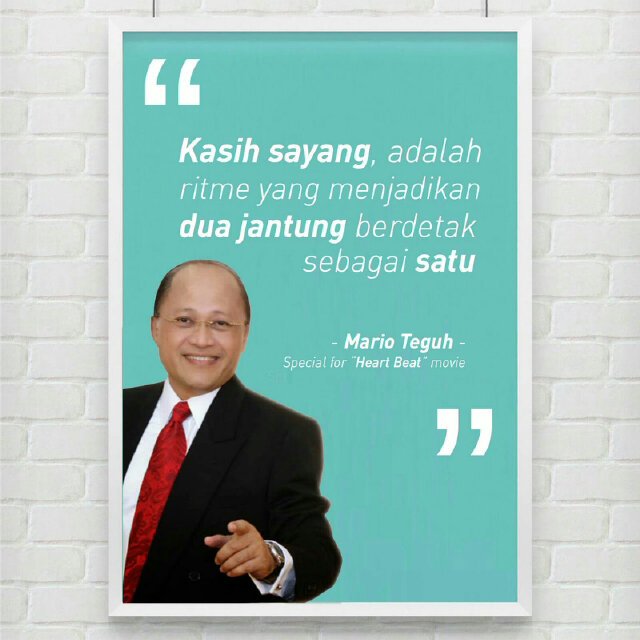 FebbyBlink's tweet photo. Terima kasih pak @mtlovenhoney tuk speial quotes untuk film heart beat #heartbeatmovie @fedi https://t.co/eS3DiGhIsK