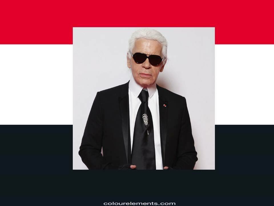 COLOURELEMENTS's tweet photo. Karl lagerfeld keeps his colours minimal but adds a bright slick of red @AriSethCohen #advancedcolour #KARLLAGERFELD https://t.co/jMb3nU4KYM
