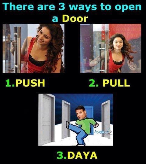 khushiii1995's tweet photo. Hahaha DAYA ka style ππ #CID_rocks #we_shocked #active_user #tsu https://t.co/FTX5pXudMR https://t.co/gv2i136QCc