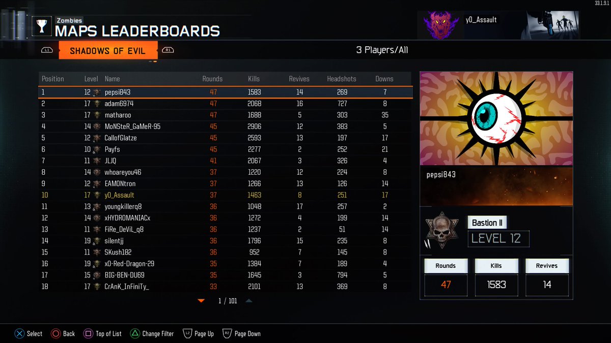 YoAssault's tweet image. Damn round 37, good enough for top 10!