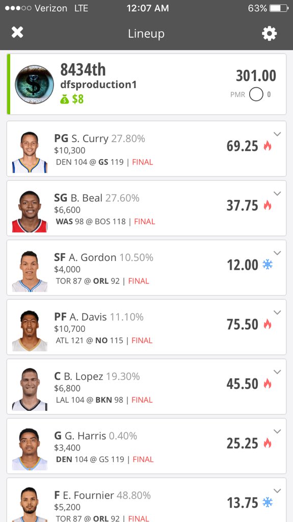 DFS_Production's tweet photo. ๐ฅ๐ฐ๐๐ฐ #DFSProduction๐ฐ๐๐ฐ๐ #300pointchallenge #CashGang #MoneyTeam #bankrollmob @DraftKings @KingdomDraft @Connor40_12 https://t.co/8yGwsyebGZ