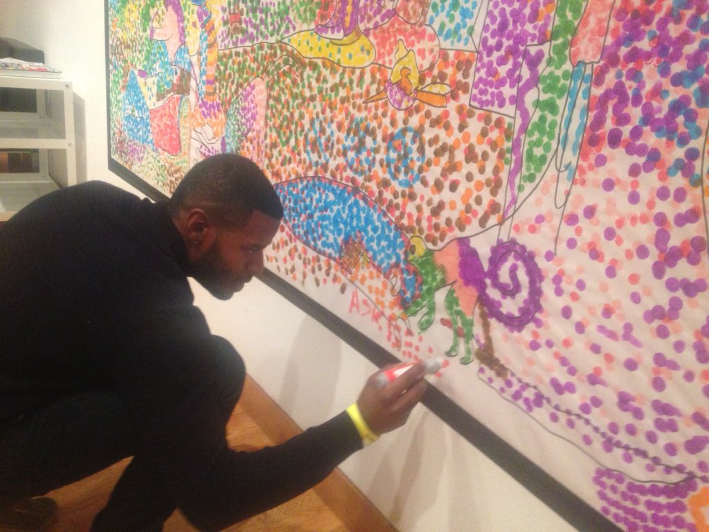 iheartSAM's tweet photo. The #SAMCreates Dot Your Own Seurat is a definitely a hit tonight! #SAMRemix https://t.co/gyCbyyCJQF