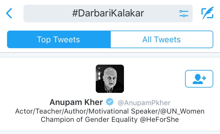 BhaktTak's tweet image. Thank you Twitter for picking @AnupamPkher for #DarbariKalakar tag. #MarchForIndia #ModiToadiesMarch