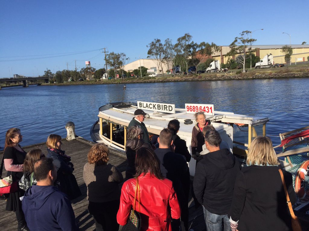artsculture_mcc's tweet photo. About to board the #blackbirdboat in #footscray for a performance by Born in a Taxi! #riveroflives https://t.co/qhocMKOCF3