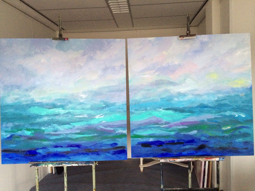 Nieuwe werken worden geboren - work in #progress...#creatie #proces #Arnhem