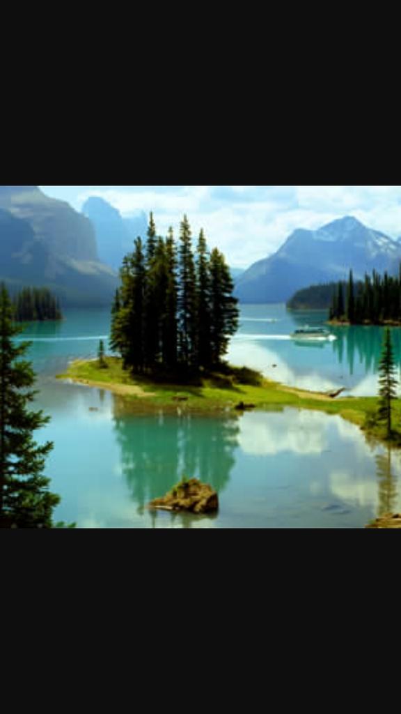 Katpot23's tweet photo. @SethMacFarlane looks like Spirit Island at Maligne Lake in Jasper, Alberta, Canada. Coincidence? #myjasper https://t.co/2dYKTNKn4H