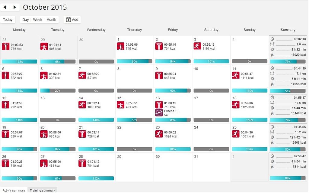 G_Cobbler's tweet photo. October 2015 total #activity
20 h 06 mins
21 sessions
58.7 kms
15.669 kcal
#Crossfit #crsft #kettlebell @PolarGlobal https://t.co/Vx4qrQDhaH