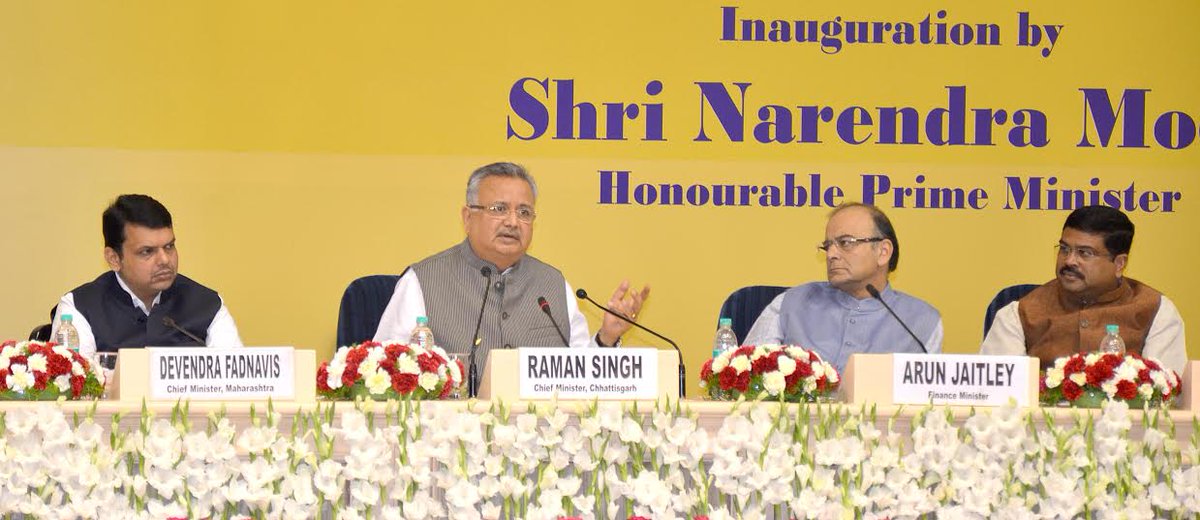 ChhattisgarhCMO's tweet image. #CGCM @drramansingh took part in the closing ceremony of #Delhi #EconomicsConclave at Vigyan Bhavan, #NewDelhi.
