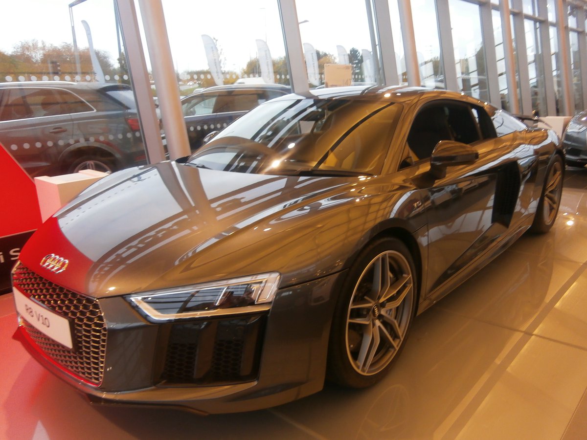 MonMotorsAudi's tweet photo. It's finally here. The all-new Audi R8 has launched! Here's what awaits you at Bristol Audi this morning! https://t.co/gpfAnv27Et