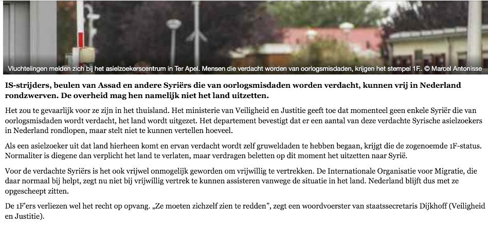 Gerard__Ram's tweet photo. Waar zijn 1F-statushouders (verdachten oorlogsmisdaden) in NL? verdacht van inbraak in NL dan zit je vast #KloptDit? https://t.co/1qUKyOOBVq