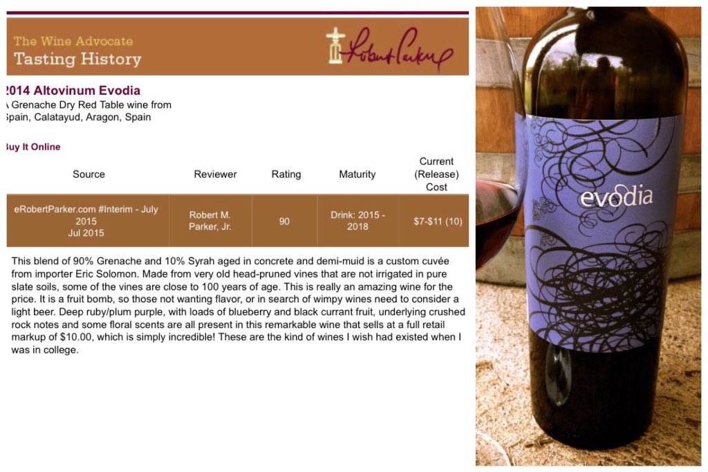 MackenwayWines's tweet image. #Wine #PerfectForToday #90Points #Garnacha 

@BaggotStWines @SweeneysWines @roddyleonard @McHughs_Aidan @Vintry 🍷🍒🍓🍇