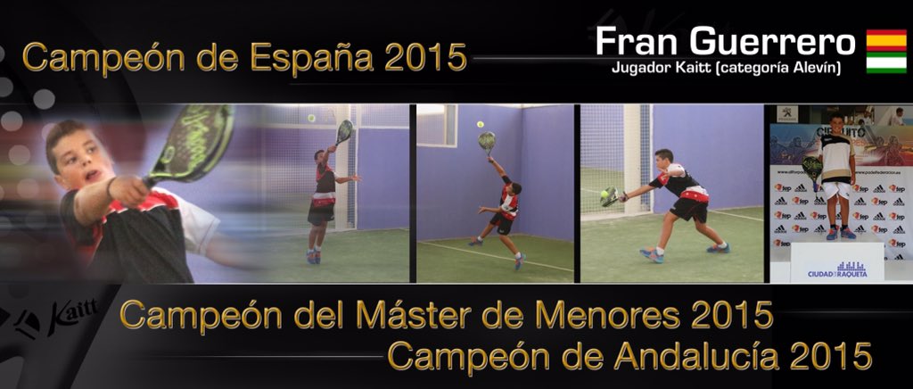 KaittExcellence's tweet photo. Merecido reconocimiento a Fran Guerrero por su impresionante trayectoria en el presente año #padel #teamkaitt https://t.co/Y91wkfvsr3