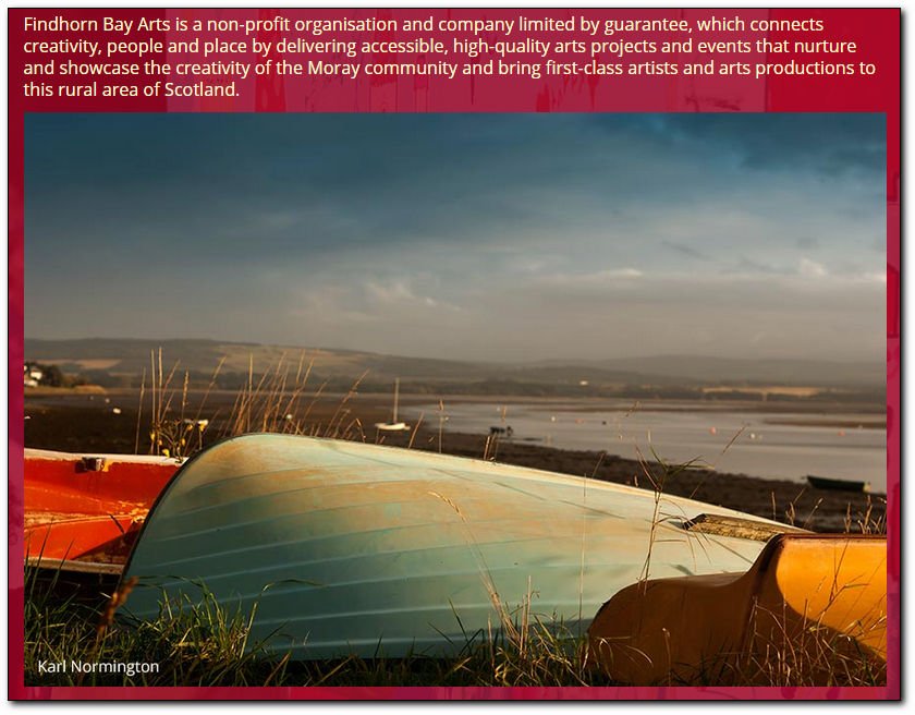 In a creative mood - follow <a href="/FindhornBayArts/">Findhorn Bay Arts</a>