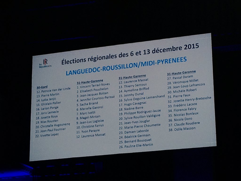Présentation des listes de <a href="/DominiqueReynie/">Dominique Reynié</a> à l'occasion du #CNlesRépublicains ! #AvecReynié