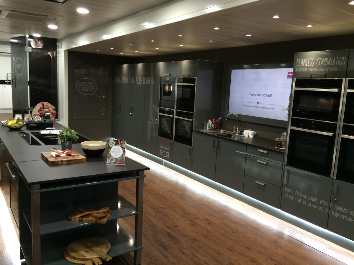 BmsKitchens's tweet photo. The Neff truck is all setup and ready for our open day. https://t.co/jivdZ5S2eQ https://t.co/6rQrAs3eaI
