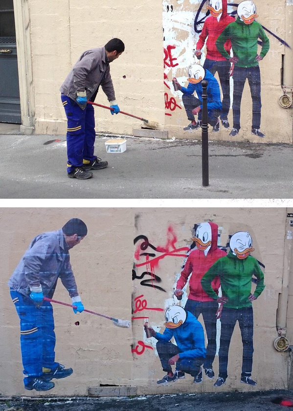 iIusionOptica's tweet photo. "Action - Reaction"
By Combo in Paris, France 
#streetart #art https://t.co/oXGk9TD3uJ
