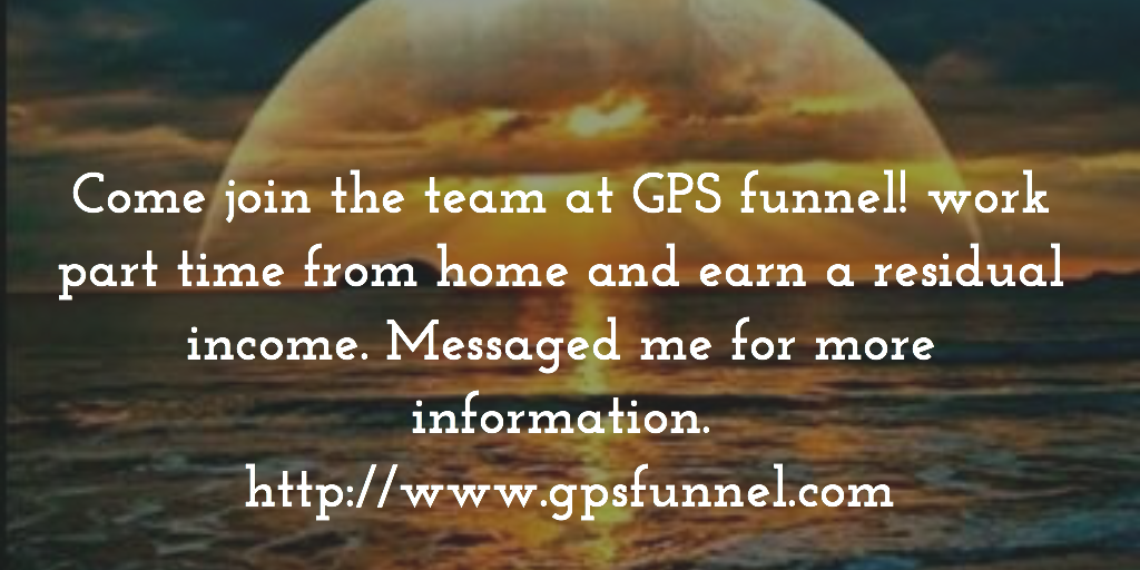hightrafficguy's tweet photo. If you are ready to JOIN TEAM GPS send me a PM for info.
#gps #gpsfunnel #nwc #income #money #opportunity #business https://t.co/1QebEcsG6z