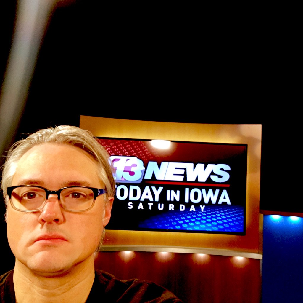 CodeNameIowa's tweet image. About to talk about AR on live TV!