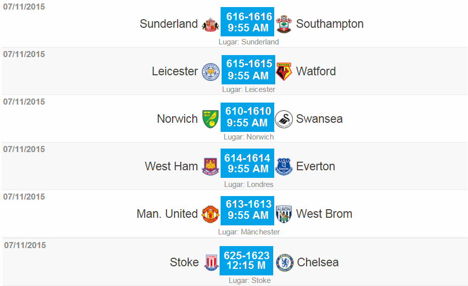 DSportsPE's tweet photo. ⚽📺¡Así se jugará este sábado una nueva fecha de la Premier League! #FPCxDIRECTV
💻También en https://t.co/BkZwAjwXxo https://t.co/g5P9V5bilB
