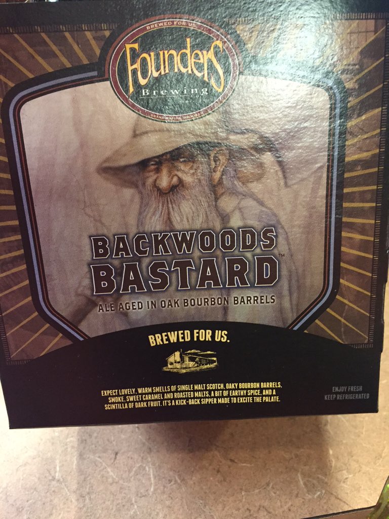 abcbeersean's tweet photo. Limited amount. First come first serve. @foundersbrewing #backwoodsbastard. Barrel aged scotch ale. #abcocala #yum https://t.co/r9TQK2kUh0