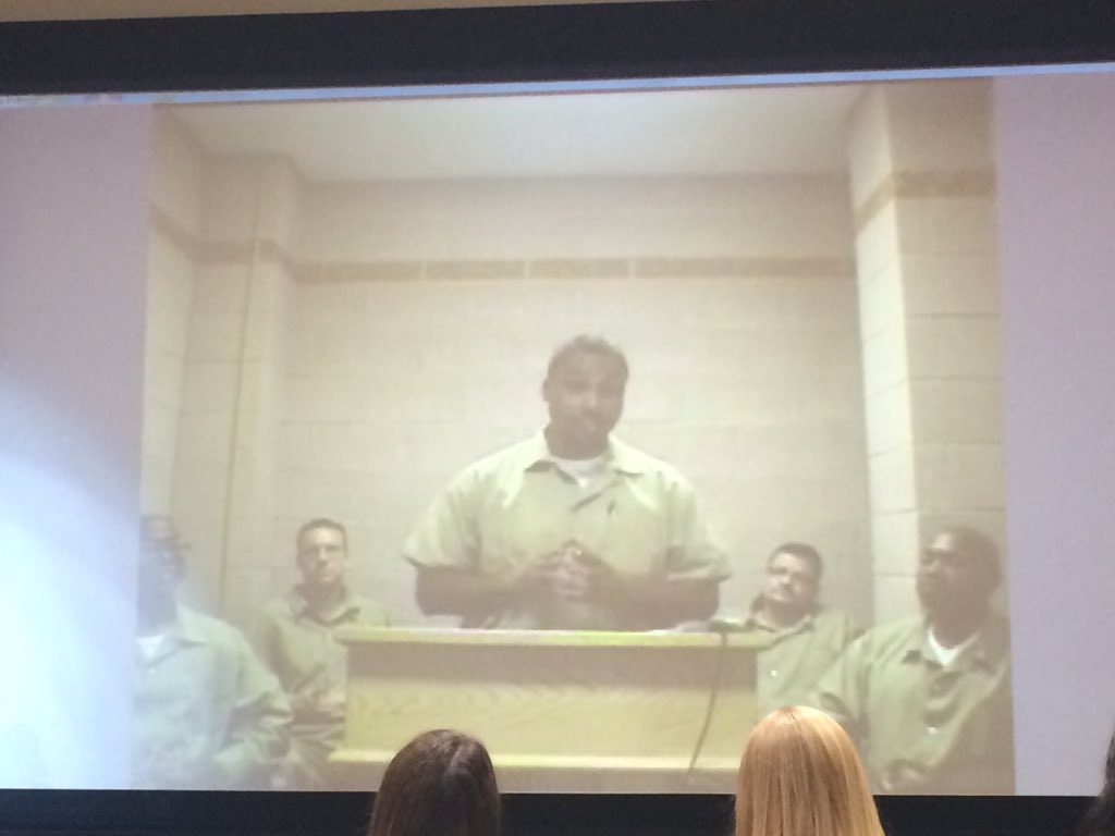 JusticeAndOpp's tweet photo. We are witnessing the first-ever livestream from a federal correctional facility. So grateful to be here #nchep2015 https://t.co/jt5rHMEELb