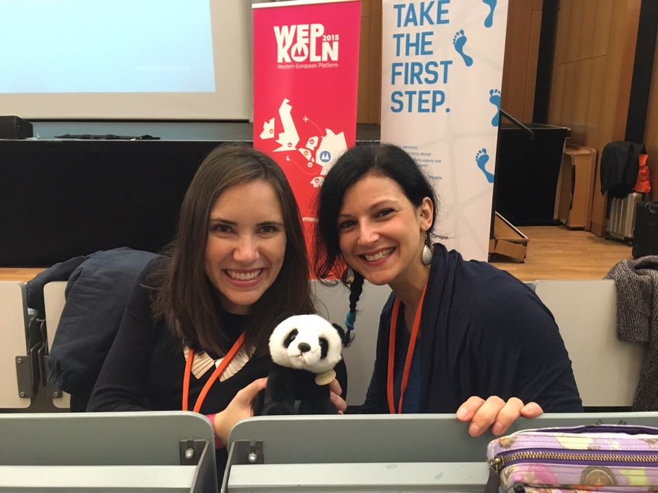 Here's Migoni with Nora and Emmanuela from ESN International Headquarters in Brussels! #WEPkoeln #ThisIsESN