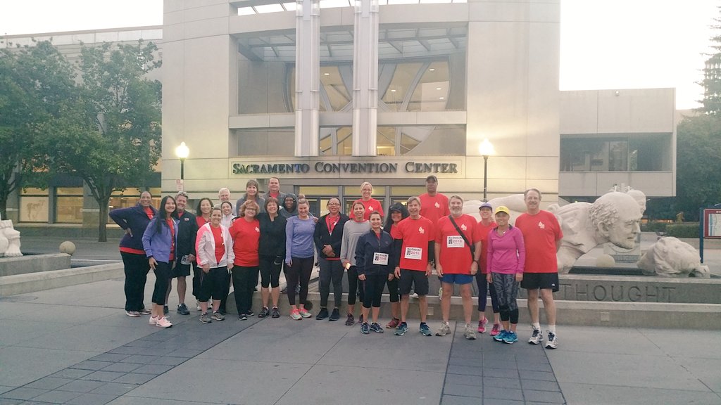 Team ACSA ending the #acsasummit with a fun run/walk. Talk about commitment!