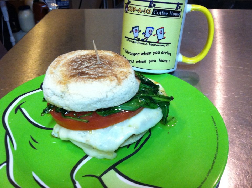 CupAJoCafe's tweet photo. Featured breakfast sandwich today https://t.co/ymSjiGiDbd