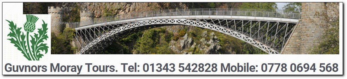 Your Tour of Moray begins with you and what interests you and your group - follow <a href="/guvnorstaxis/">Guvnors Taxi & Tours</a>