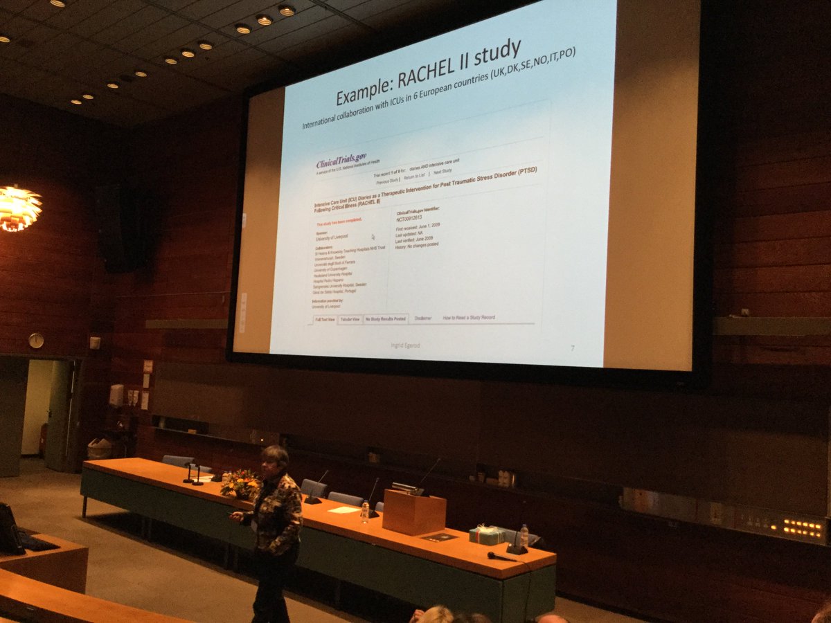 icurehab2015's tweet photo. Ingrid Egerod with the last presentation in workshop III: Doing Research https://t.co/H1mus3m265