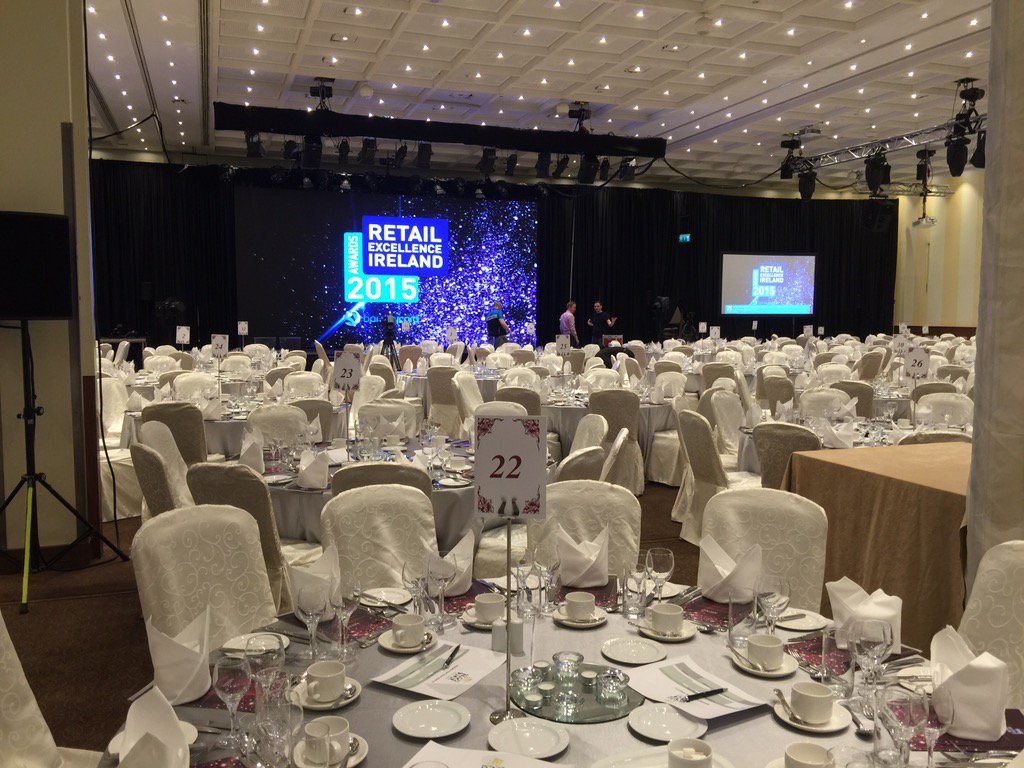 RetailExIreland's tweet photo. The excitement is building here as we get ready to kick off the #REIAwards with a bang!! #FinalPreparations https://t.co/4UXQwuNh3o