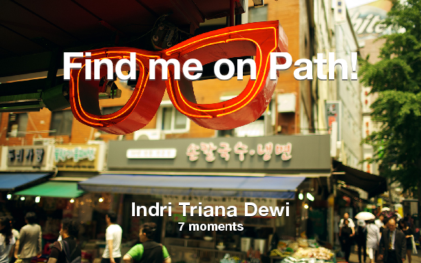 indritrianadewi's tweet photo. Find me on #Path now! Go to: https://t.co/dtIKTDS5Tu! #thepersonalnetwork https://t.co/eQVnCdk3Wq