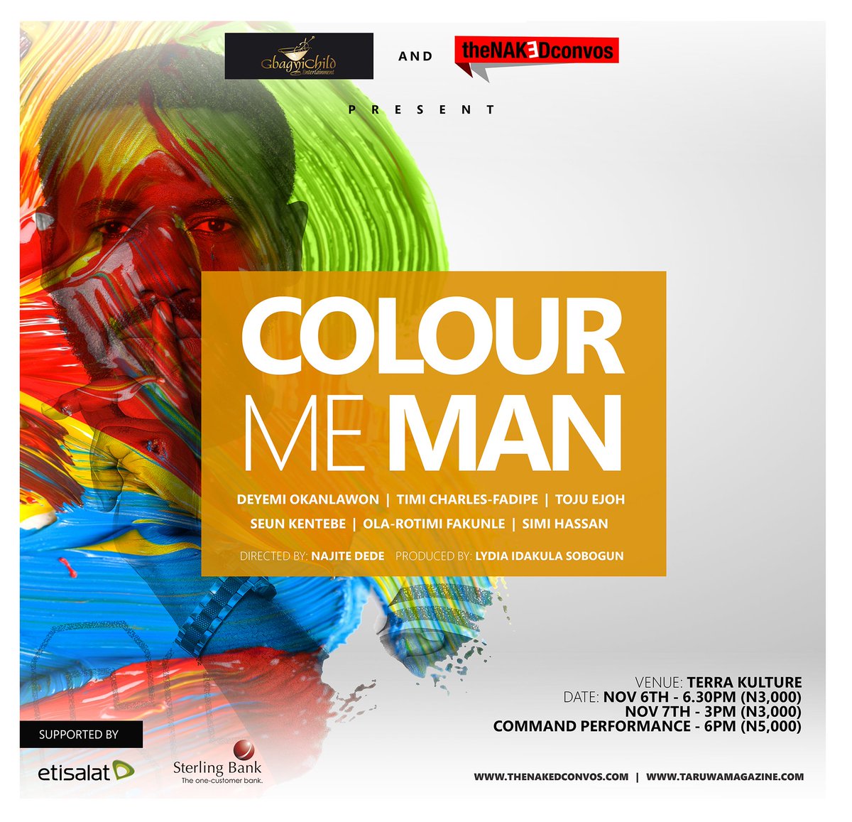 _deyemi's tweet photo. Haven't had thus much fun in years... funny &amp; deeply thought provoking #ColourMeMan https://t.co/HsdKgCStr9