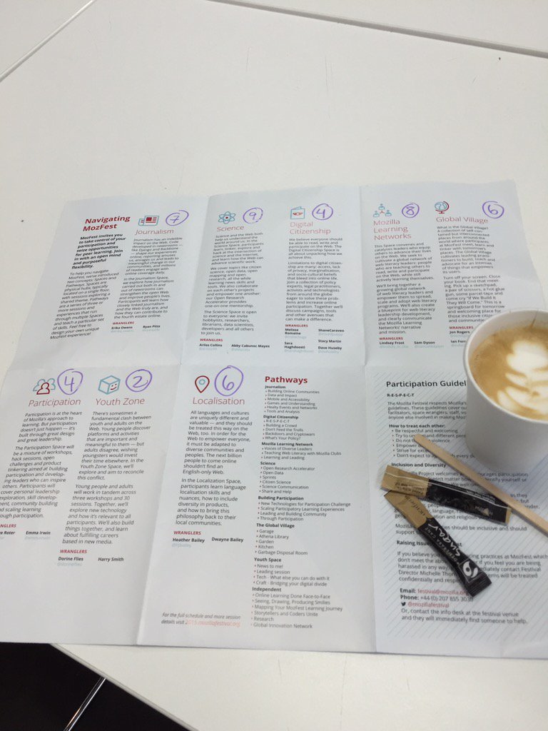 meetmurli's tweet photo. Spaces Patheays and lot to cover with coffee
#Volunteering @mozillafestival #Mozfest #London #2015 #ShapeTheWeb https://t.co/HxFrPoR5FH