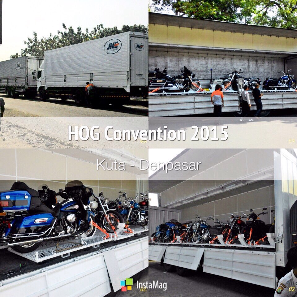 JNE_ID's tweet photo. JNE support event HOG Convention 2015 di Bali, yang perdana di Asia Pasifik. #HOGConvention https://t.co/2I2px1kgcm
