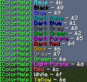 как писать разноцветными буквами в чате в майнкрафте #5