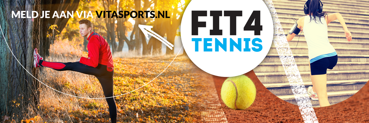 Wil je als tennisser liever geen winterslaap? Ga naar vitasports.nl/fysieketraining en schrijf je in voor #Fit4Tennis