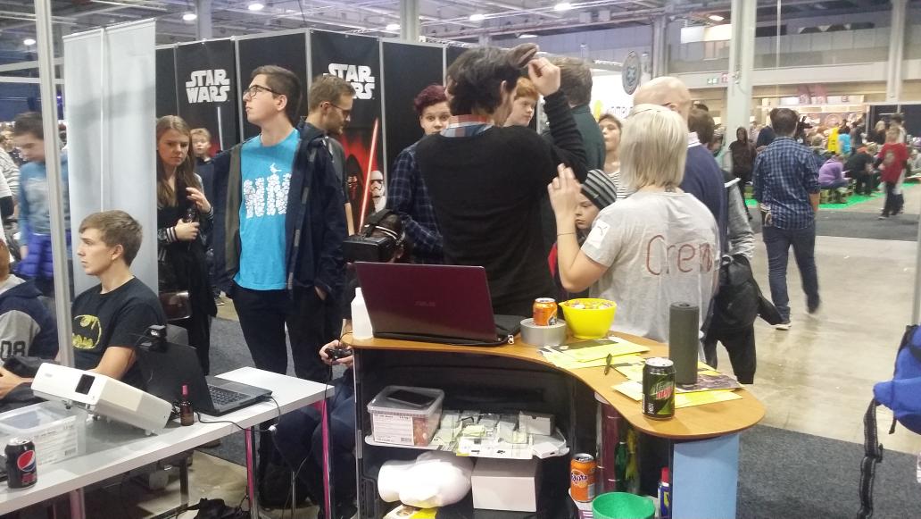 TurboDevs's tweet photo. #SpillExpo 2015. Lørdagen er i gang og det er stemning på stand D03-01. Kom kom!! https://t.co/A9VSvI9q5k