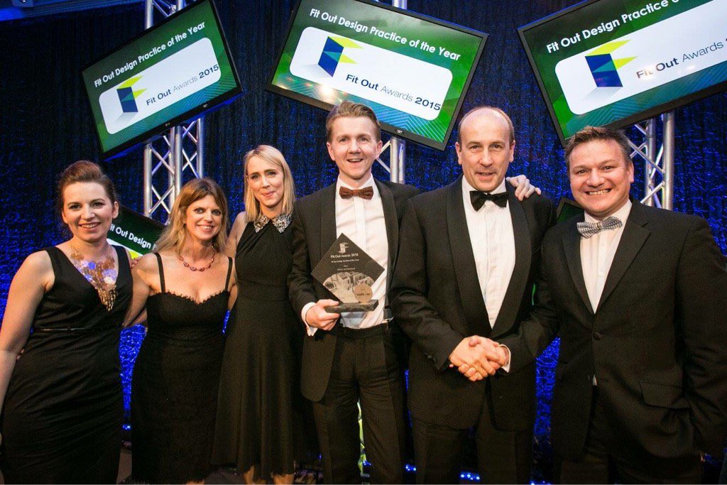 MOLA_Arch's tweet photo. Delighted to announce that we came away with the Best Practice gong at the @FitOutAwards Huge Congrats to our Team! https://t.co/OV9FFcYxaS