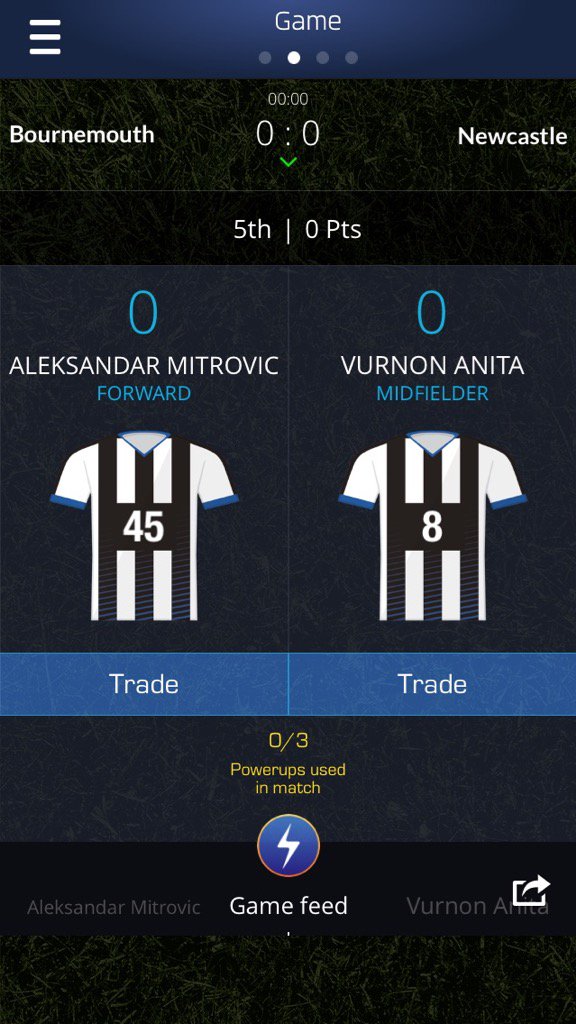 TravisMunson4's tweet photo. I just drafted Aleksandar Mitrovic &amp; Vurnon Anita on @UltimateFanLive for #afcb v #nufc  https://t.co/Wu2sBenLWm https://t.co/leHQUAB3VU