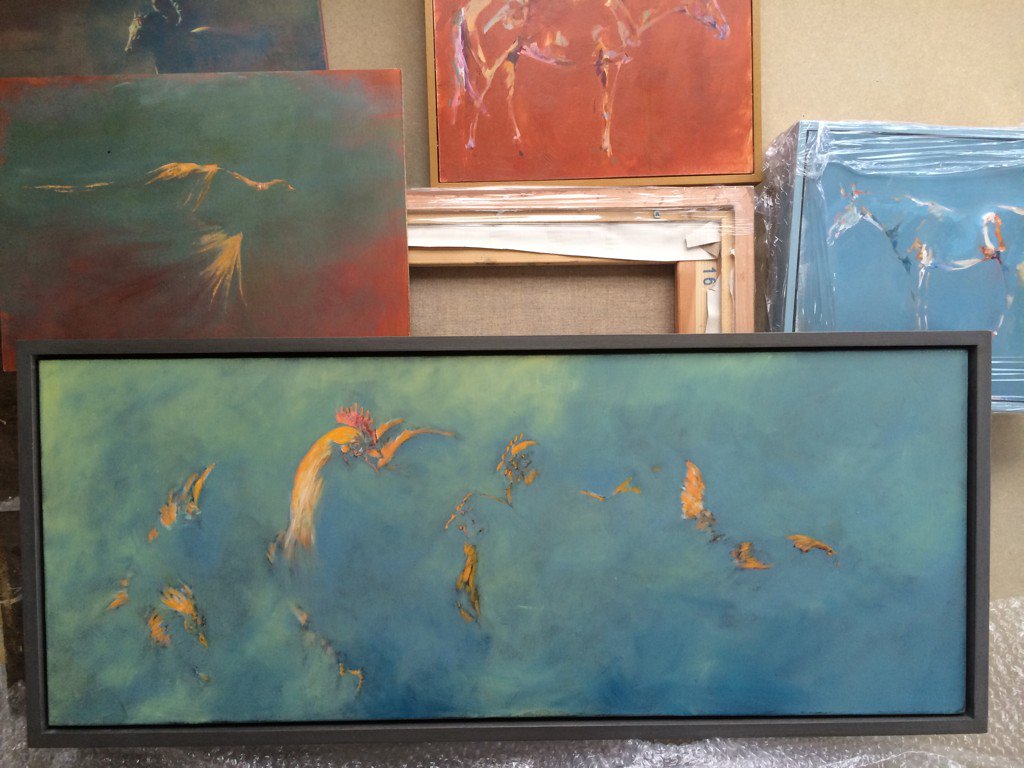 Not all #horses at #BeyondRacing but #chickens too and possibly a #pheasant !