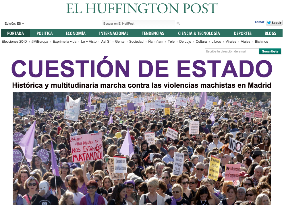 ElHuffPost's tweet photo. #7NFeminista Lo podemos pedir más alto, pero no más claro https://t.co/2mBlGRE3G3 https://t.co/BbNV4sZsF2