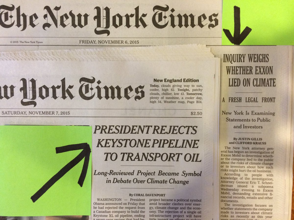 JimAntal's tweet photo. Future generations will point @ these headlines as the beginning of HOPE. @billmckibben @350 @unitedchurch #NoKXL https://t.co/Zax9wZhwyR