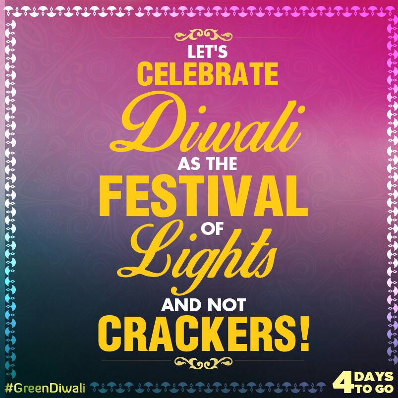 deespeak's tweet photo. Diwali is removing darkness of ignorance and illuminating with light of knowledge. #GreenDiwali #SayNoToCrackers https://t.co/czjLKYrEy1