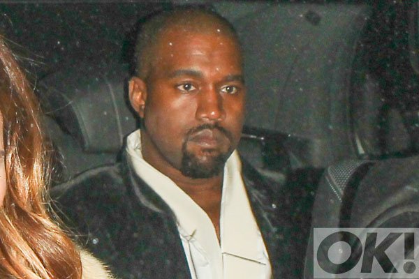 Kanye West looking extremely happy to attend his mother-in-law\s 60th birthday party:  