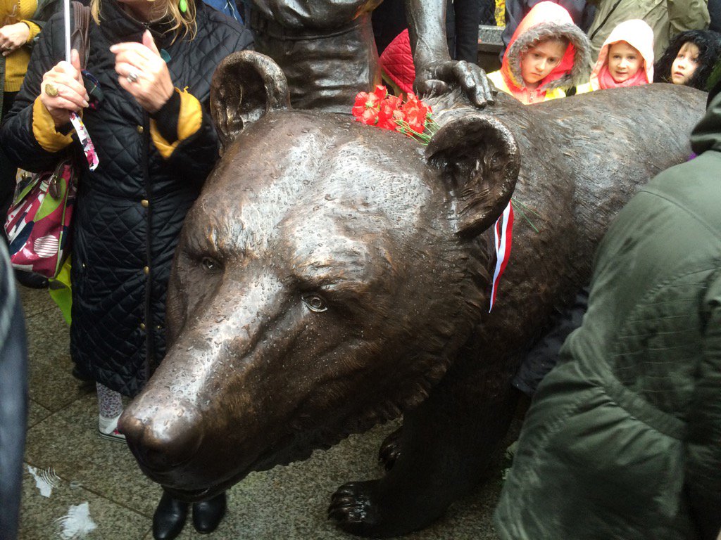 blueradnorth's tweet photo. Such a pity it was so wet but a lowly unveiling of Wojtek https://t.co/ZOr7y9dGyB