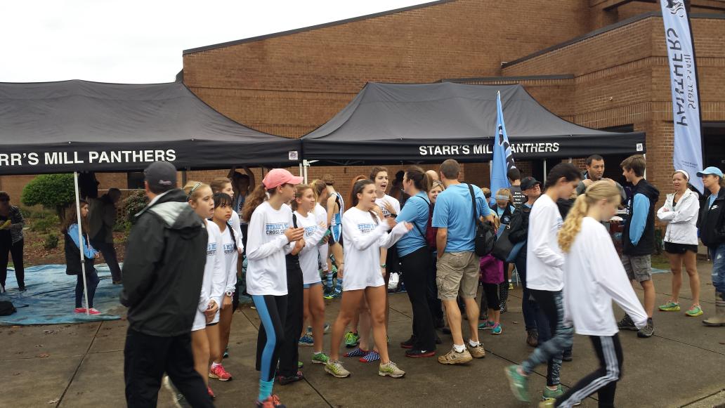 Getting ready for <a href="/starrsmillxc/">Starr's Mill XC</a> to compete at the <a href="/OfficialGHSA/">GHSA</a> state meet! #smpantherpride
